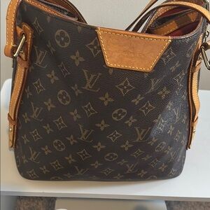 COPY - Louis Vuitton Brown and Tan Monogram Crossbody Cabas rivington